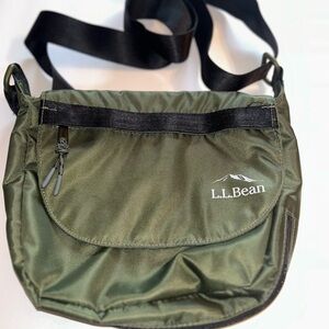 L.L. Bean Olive Green Messenger Bag